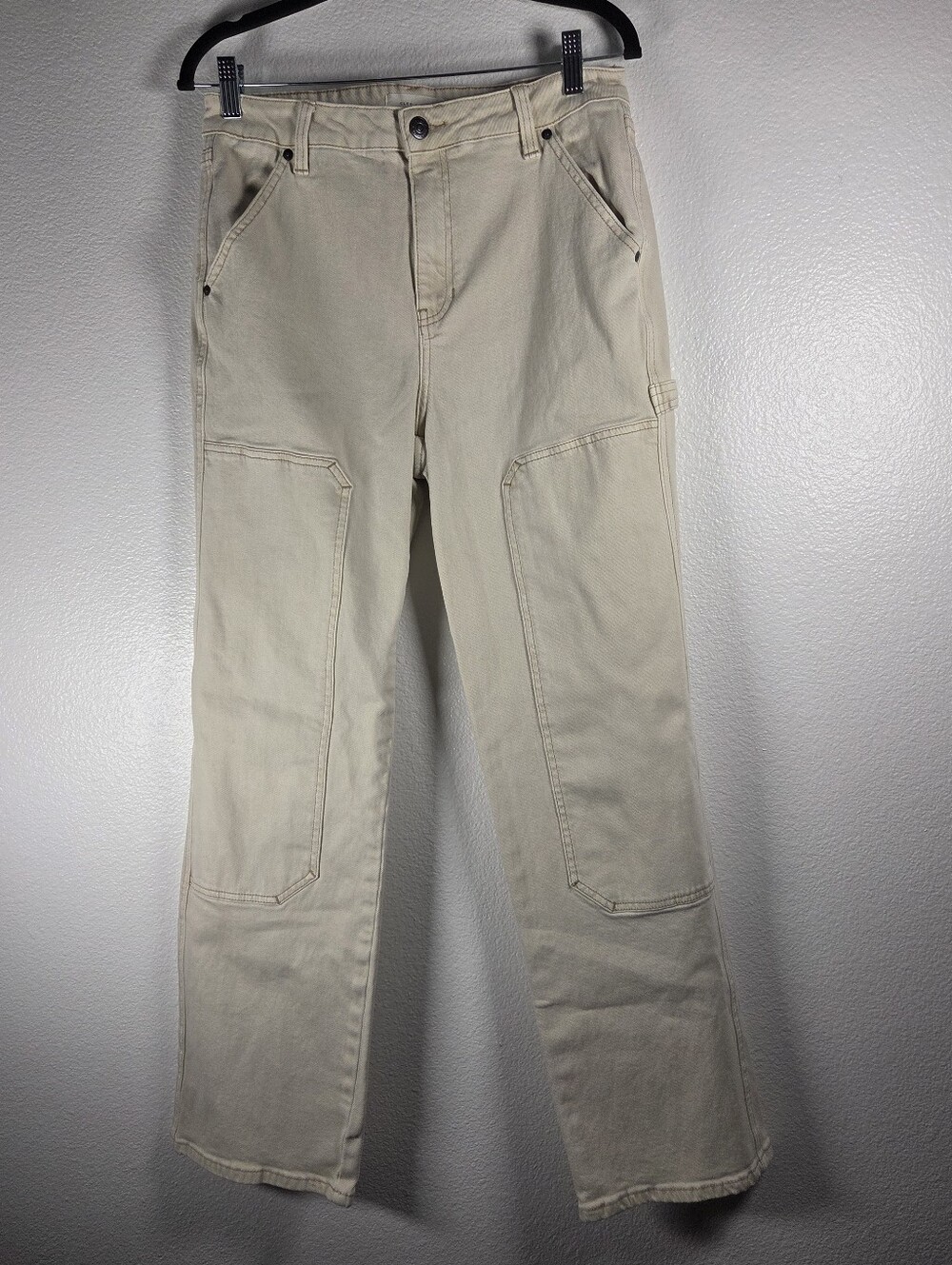 Cleo & Wolf Women's Size 28/32 Cream Utility Workwear Pants